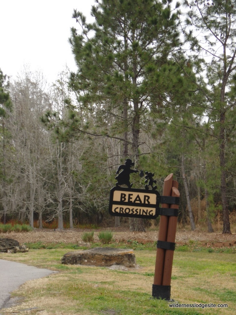 Bear Crossing sign